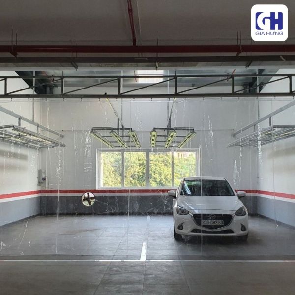 Rèm bạt kéo nhựa PVC#